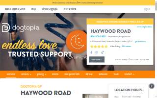 Dogtopia of Haywood Road website