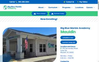 Big Blue Marble Academy Mauldin website