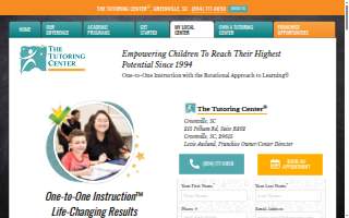 The Tutoring Center, Greenville website