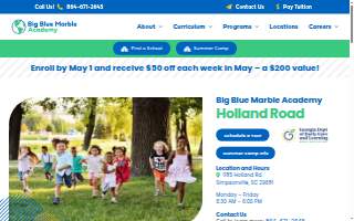 Big Blue Marble Academy Holland Road website