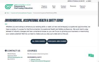 Greenville Technical College Environmental, Occupational Health and Safety Training website