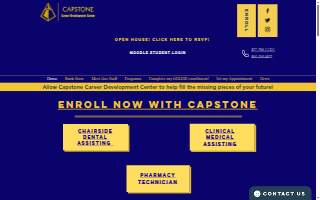 Capstone Career Development Center website