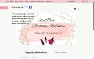 Nail Tech Academy Of Easley website
