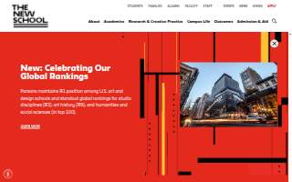 The New School website