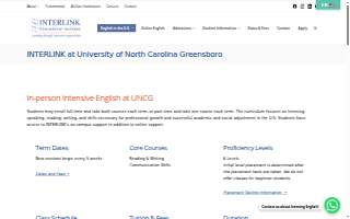 INTERLINK International Institute at UNCG website