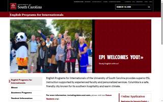 USC English Programs for Internationals website
