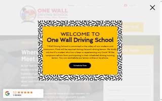 1 Wall Driving School website