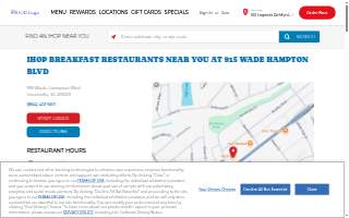 IHOP of Greenville website