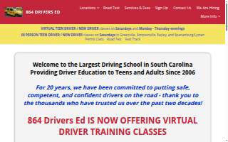 864 Drivers Ed Greer website