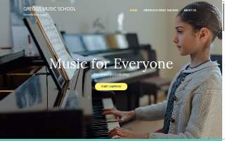 Greggs Music School website