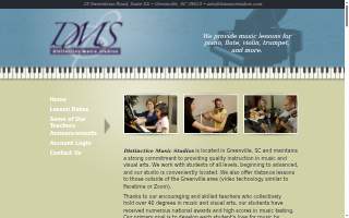 Distinctive Music Studios website