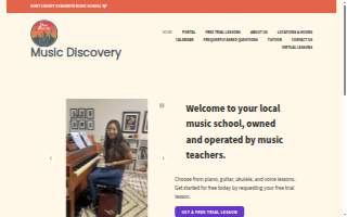 Music Discovery Music School website