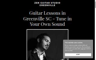 Zen Guitar Studio Greenville website