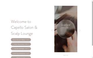 Capello Salon and Scalp Lounge website