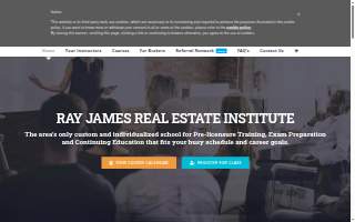 Ray James Real Estate Institute website