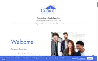 Choice Real Estate School, Inc website