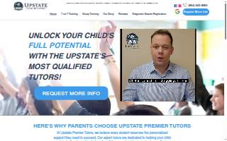 Upstate Premier Tutors website