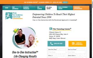 The Tutoring Center, Clemson-Seneca SC website