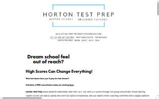 Horton Test Prep website