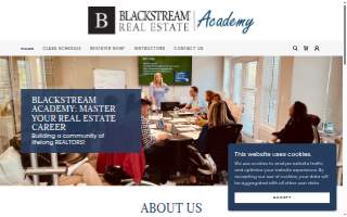 Blackstream Real Estate Academy website