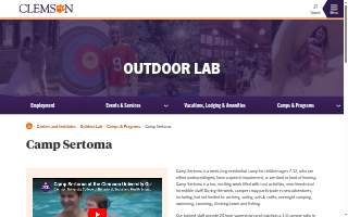 Camp Sertoma of South Carolina website