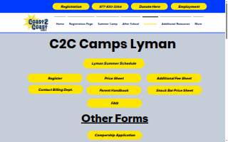 Coast 2 Coast Camps of Lyman website