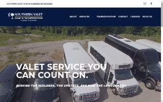 Southern Valet & Transportation Greenville website