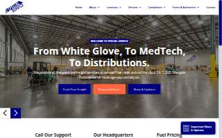 Special Service Freight website