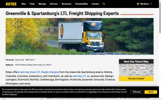 Estes Express Lines of Greer website
