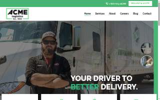 ACME Logistics website