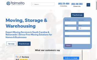 Palmetto Specialty Transfer of Greenville website