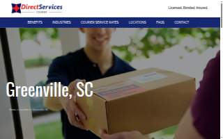 Direct Services Courier of Greenville website