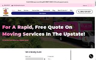 Ez As Pie Moving website