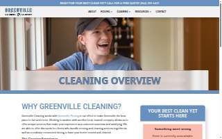 Greenville Cleaning Company website