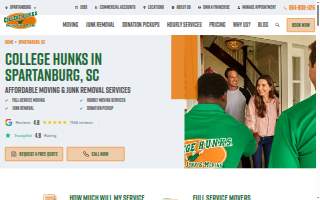 College Hunks Hauling Junk and Moving Spartanburg of Greer website