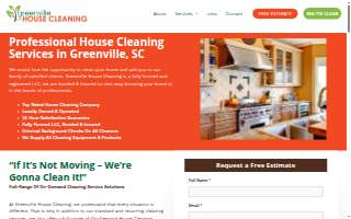 Greenville House Cleaning website