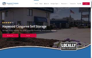 Haywood Congaree Self Storage website