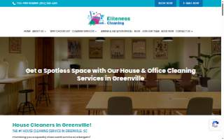 Eliteness Cleaning Maid Service of Greenville website