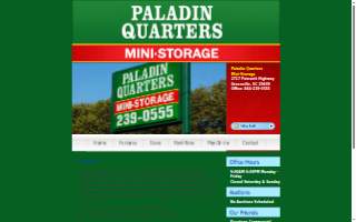 Paladin Quarters Mini Storage website