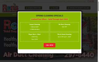Ron's Carpet & Total Home Services website