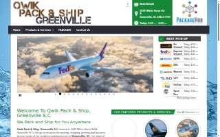 Qwik Pack and Ship Greenville S.C. website