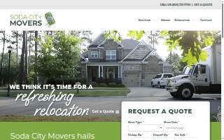 Soda City Movers website