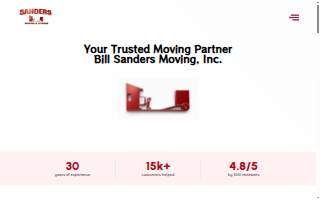 Bill Sanders Moving Inc. website