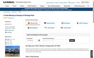 U-Haul Moving & Storage of Heritage Park website