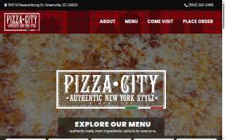 Pizza City New York Style website