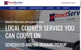 Direct Services Courier of Columbia website