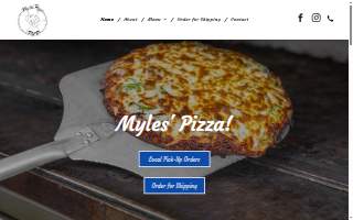 Myles Pizza Pub website