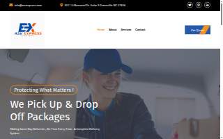 ASV Express Courier Service website