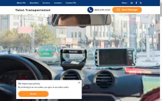 Talon Transportation website