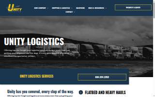 Unity Logistics website